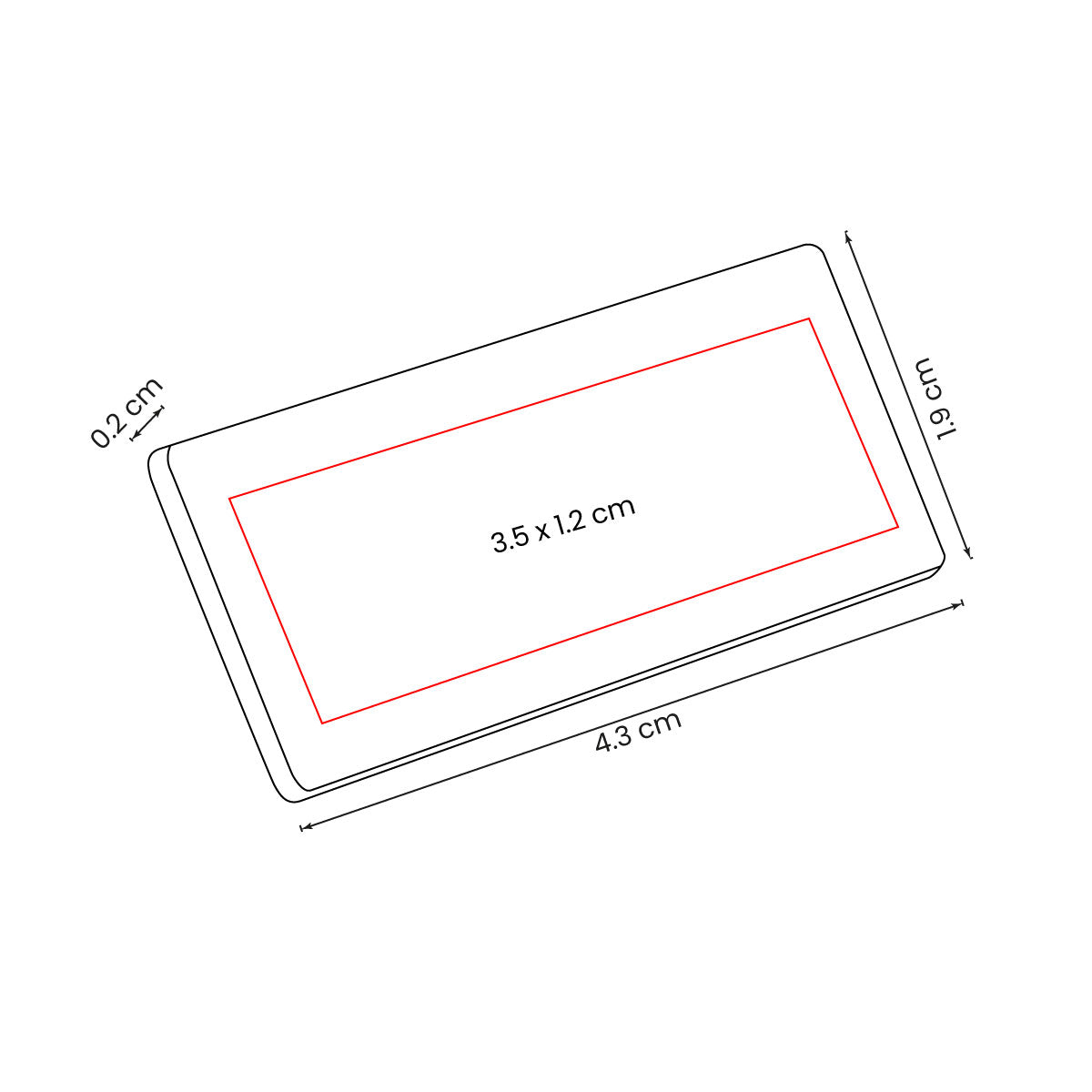 PLACA METÁLICA CON GRABADO - Imagen Vectorial
