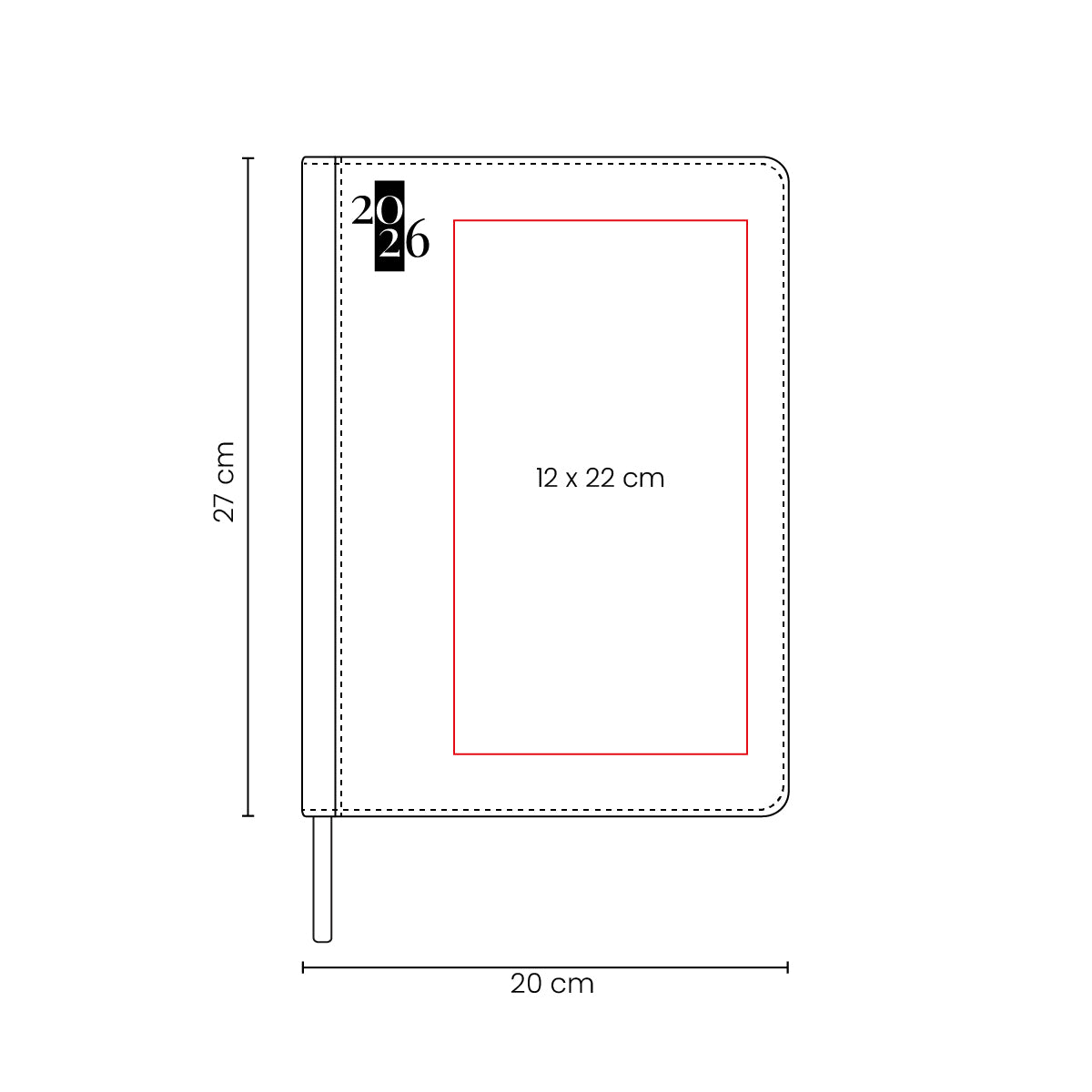 AGENDA DIARIA ULTRA 2026 - Imagen Vectorial