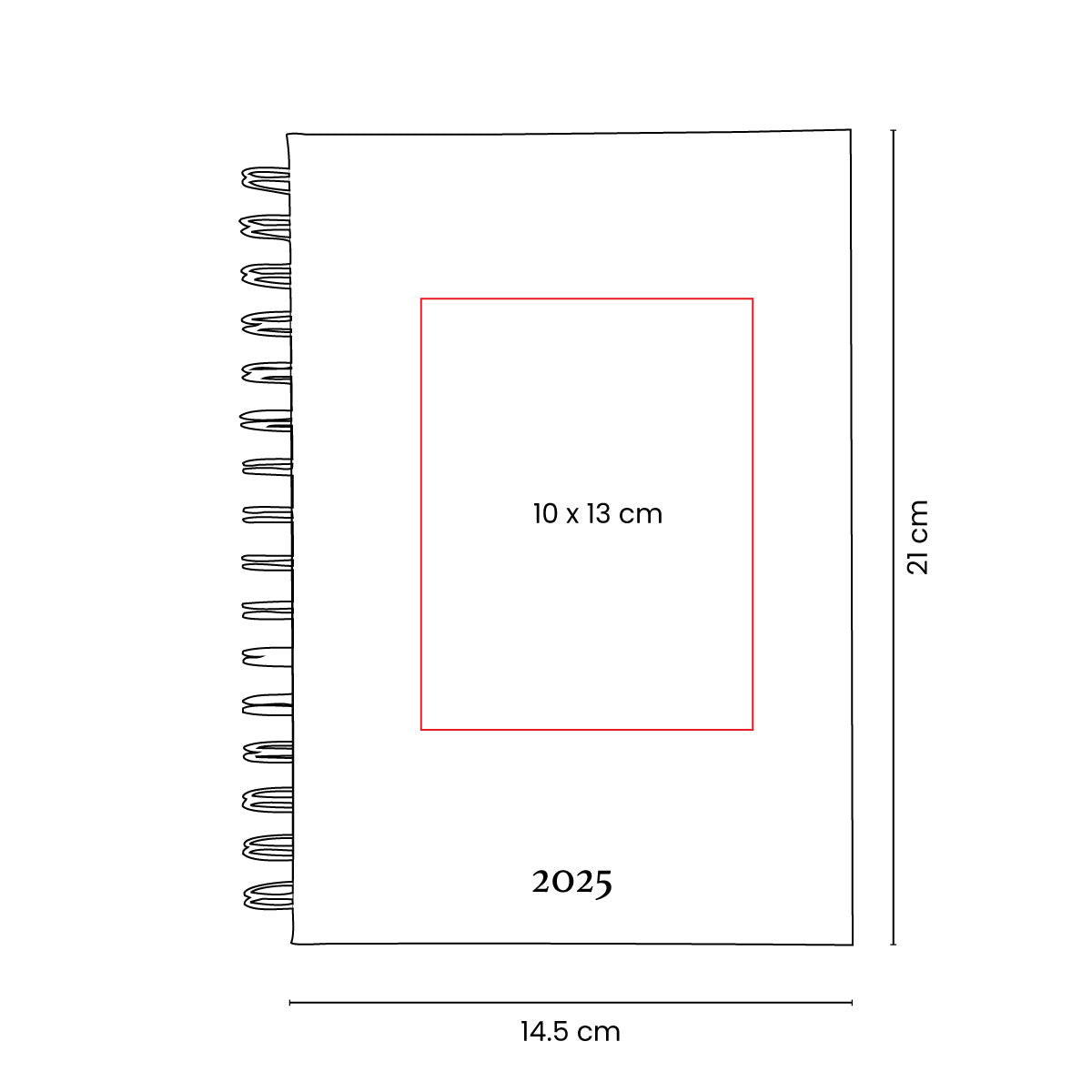 AGENDA DIARIA LETTE 2025 - Imagen Vectorial
