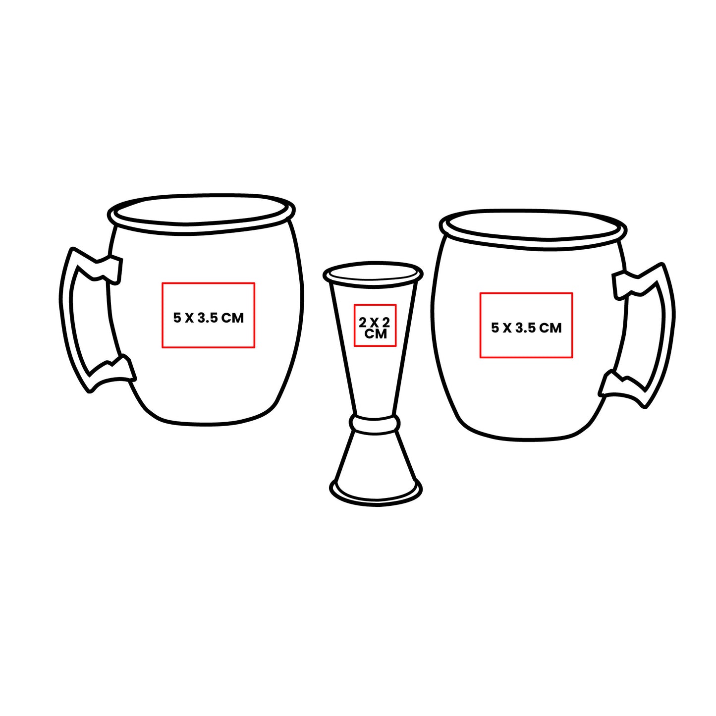 SET DE MIXOLOGIA COOPER - Imagen Vectorial