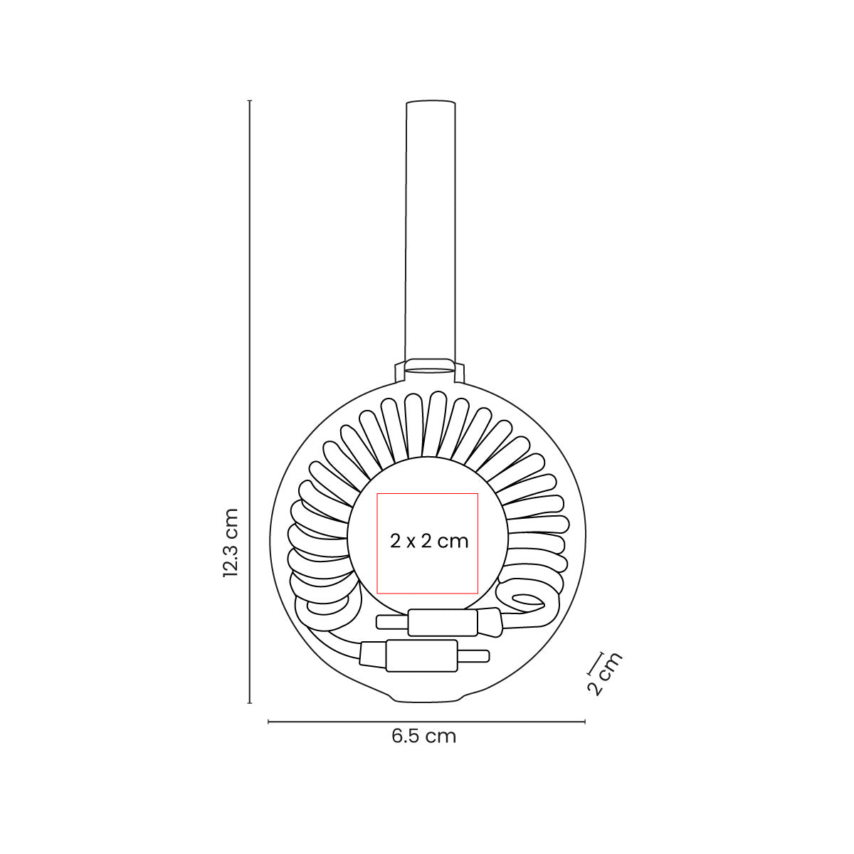 CABLE DE CARGA SPIRA - Imagen Vectorial