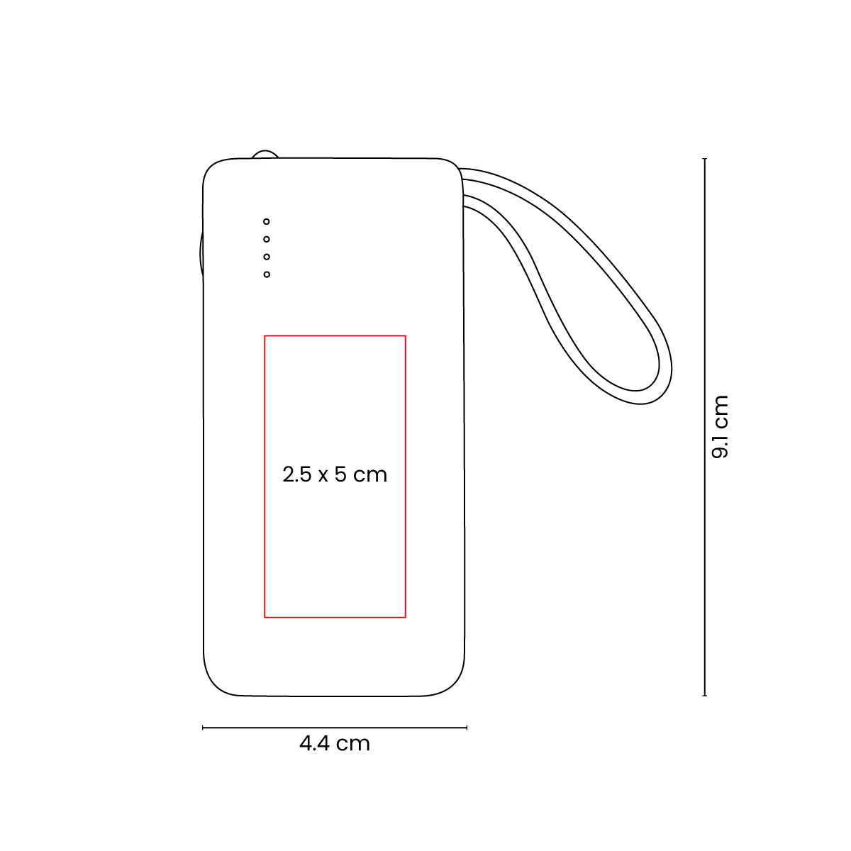 POWER BANK IKTRON - Imagen Vectorial