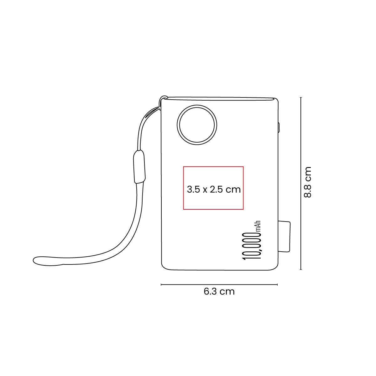 POWER BANK MUSK - Imagen Vectorial