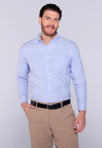 CAMISA OXFORD ML CABALLERO