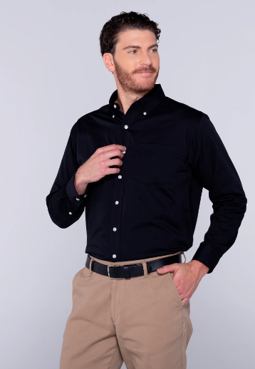 CAMISA GABARDINA ML CABALLERO
