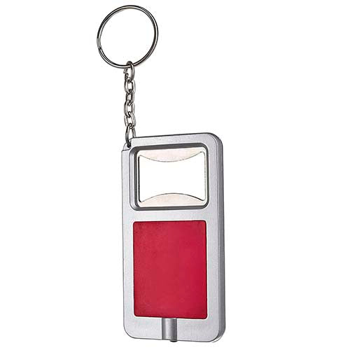 STADIUM BOTTLE OPENER KEYCHAIN WITH LIGHT