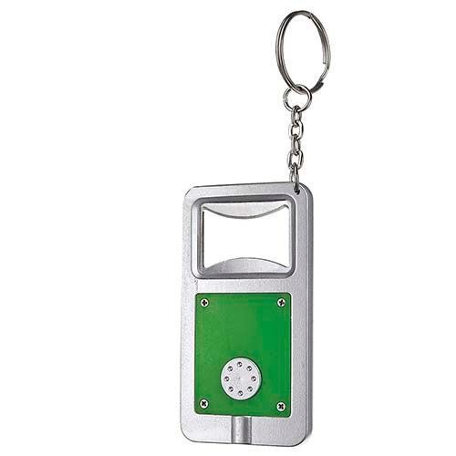 STADIUM BOTTLE OPENER KEYCHAIN WITH LIGHT