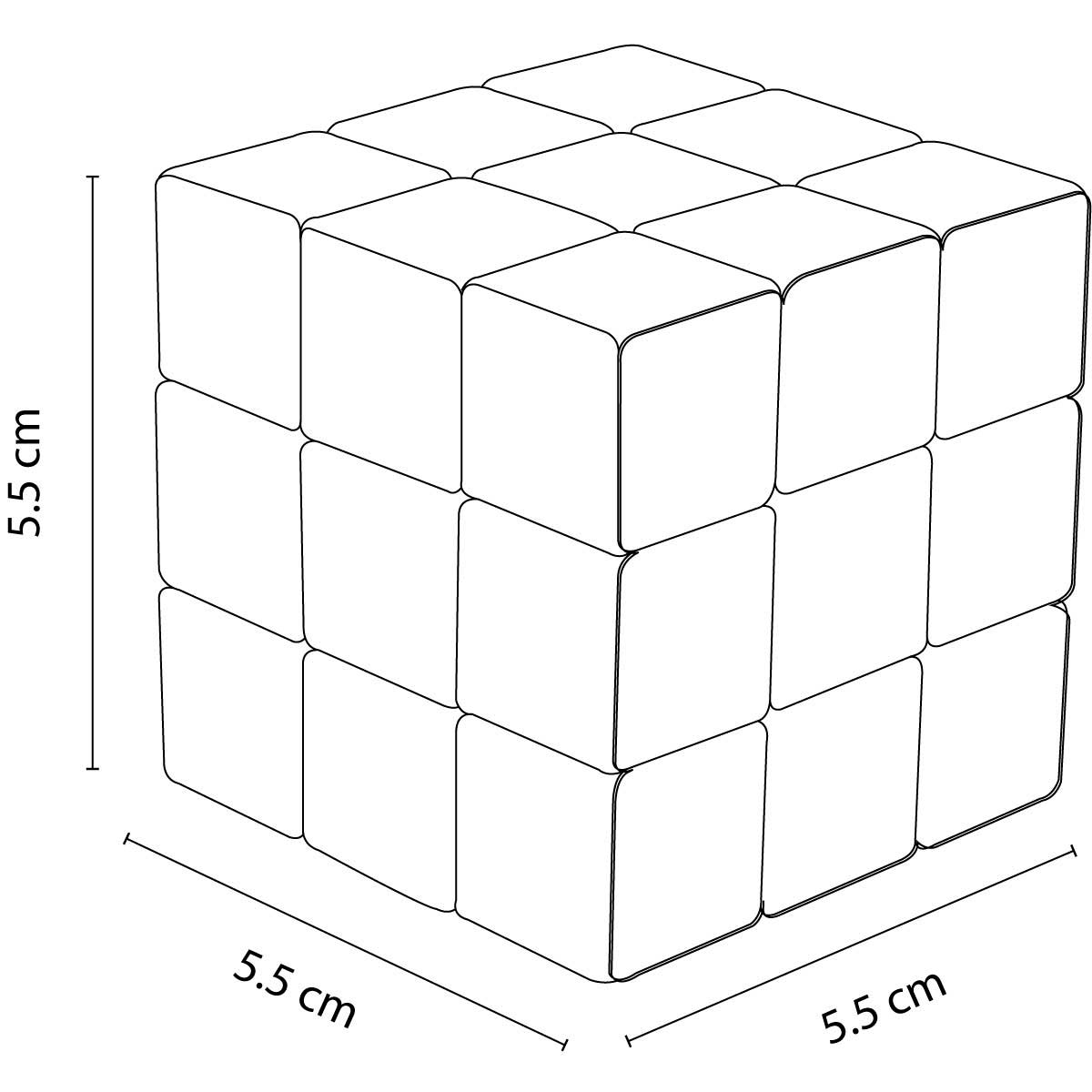 CUBO ROMPECABEZAS - Imagen Vectorial