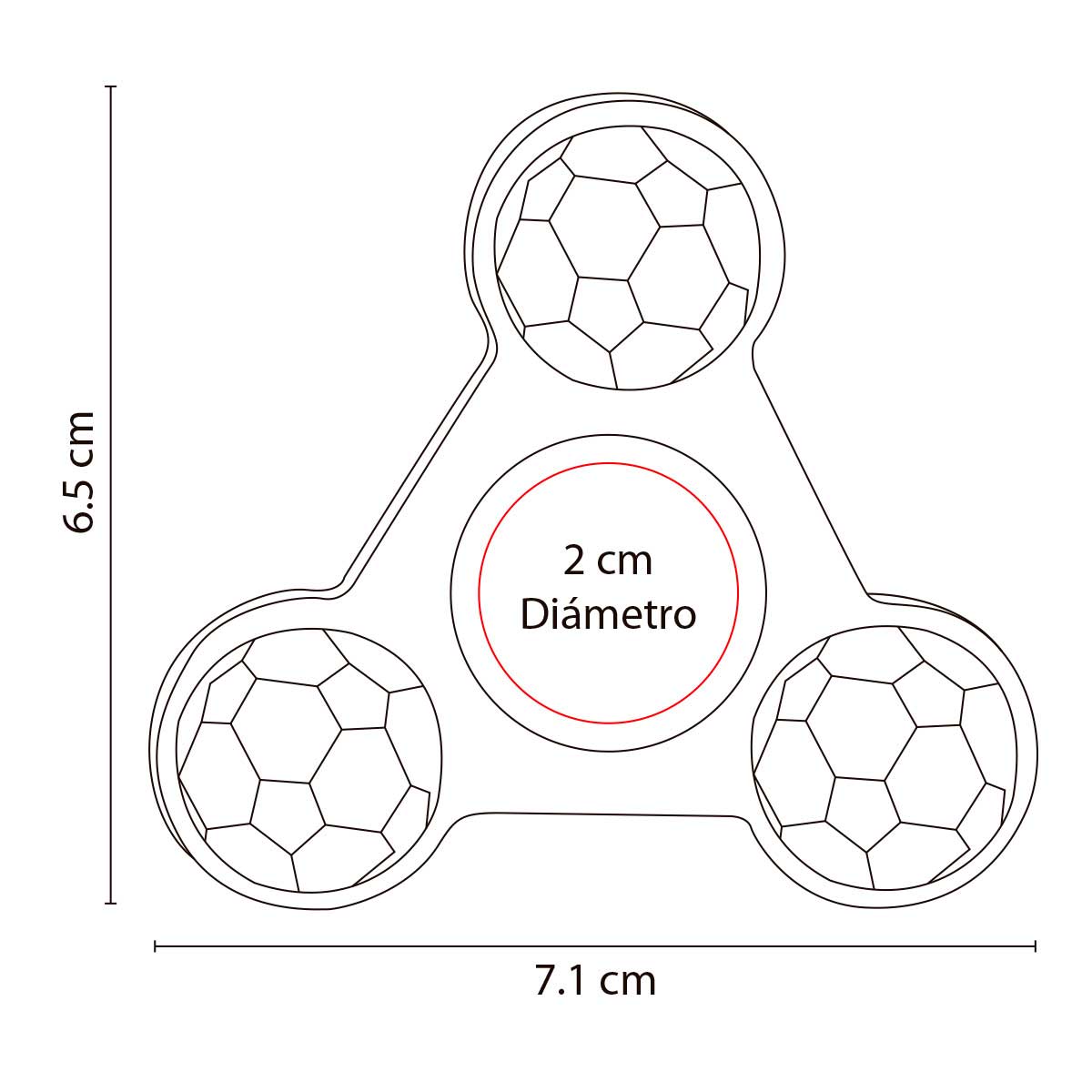 SPINNER SOCCER - Imagen Vectorial