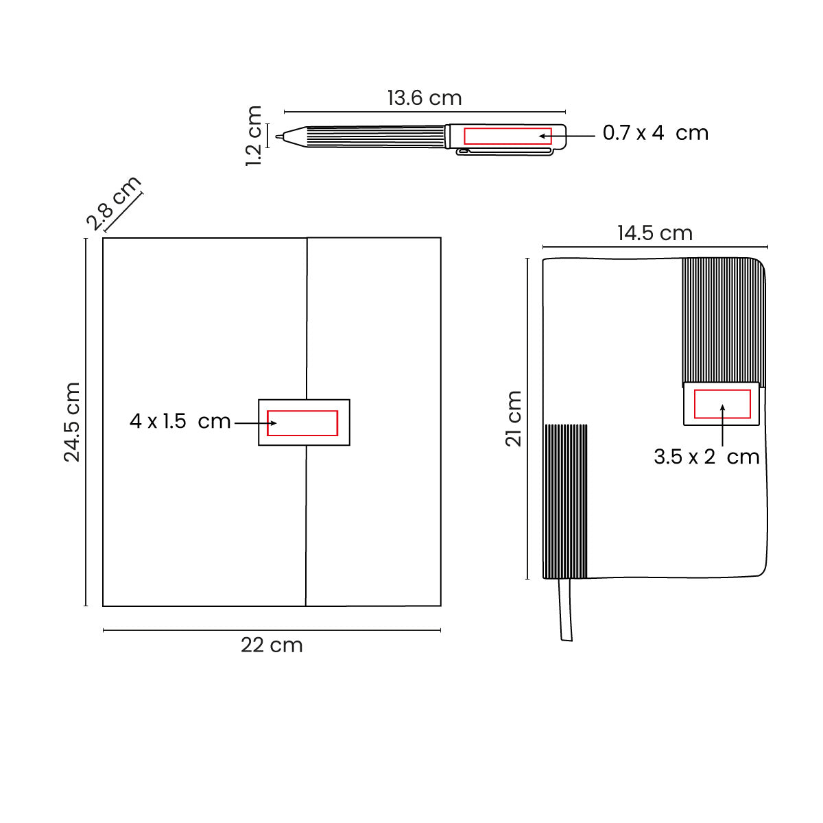 SET DE LIBRETA DICKENS - Imagen Vectorial