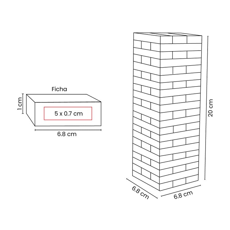 Torre de bloques zinder – artículo promocional personalizado en Monterrey | PROMOTIENDA