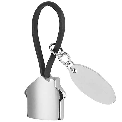 HOUSE KEYRING WITH PLATE