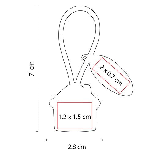 HOUSE KEYRING WITH PLATE