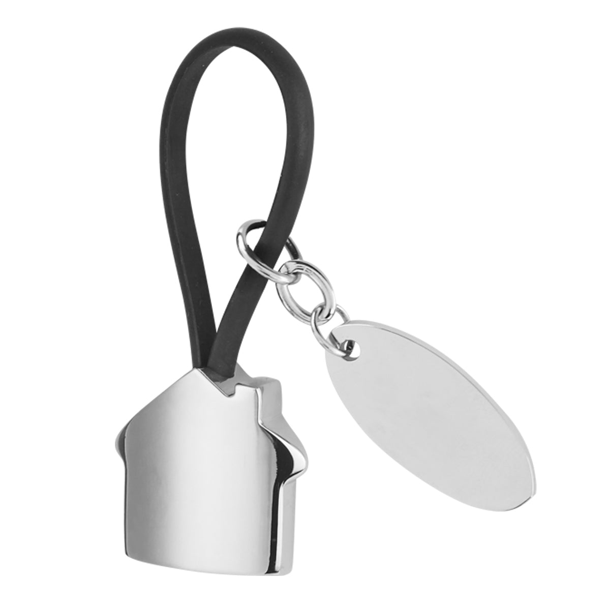 HOUSE KEYRING WITH PLATE