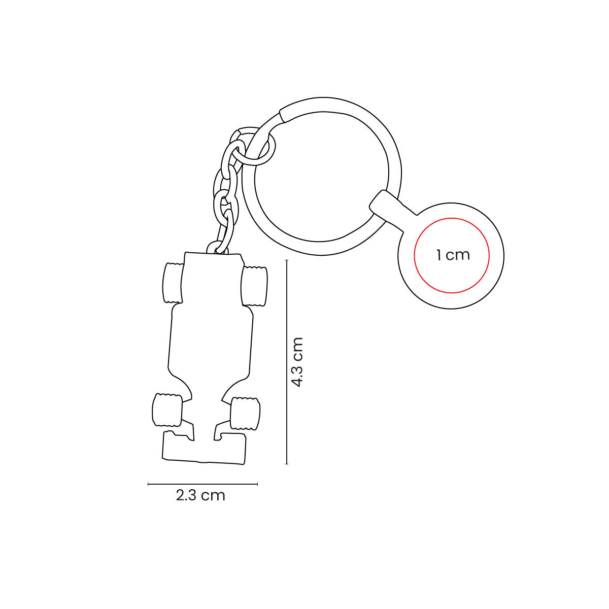 OVERCUT KEYCHAIN