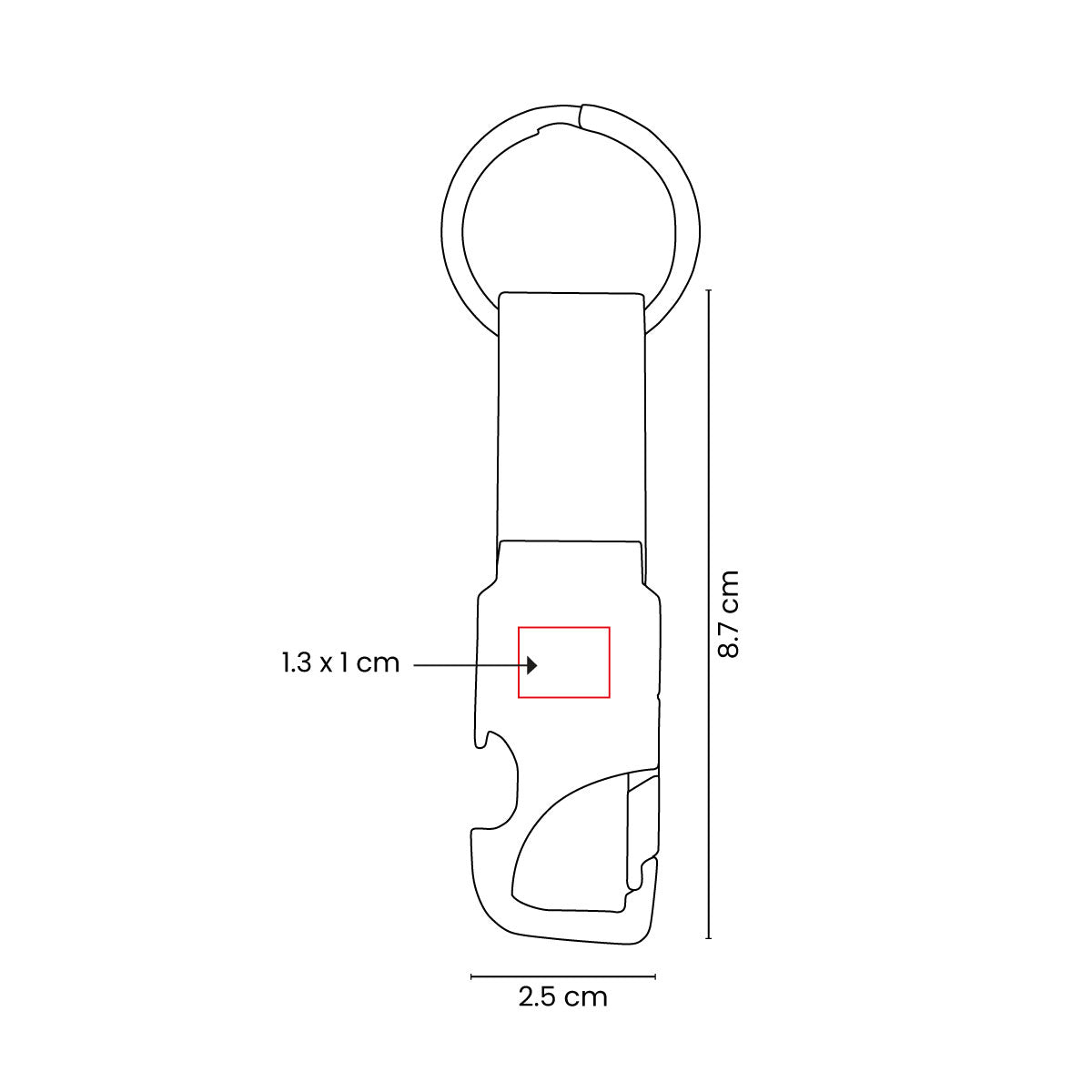 PILSEN BOTTLE OPENER KEYCHAIN