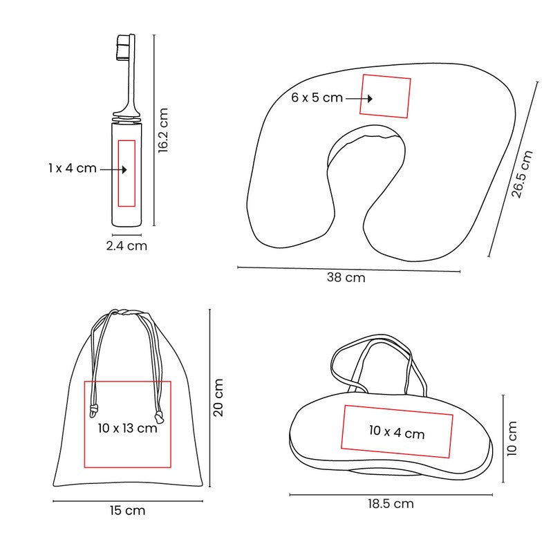 Set de viaje lanan – artículo promocional personalizado en Monterrey | PROMOTIENDA