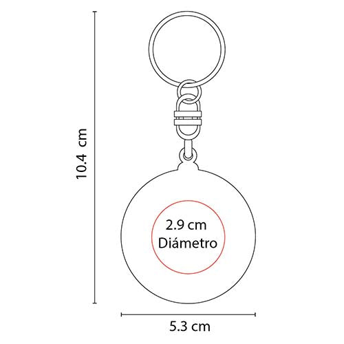 WHEEL TAPE MEASURE KEYCHAIN