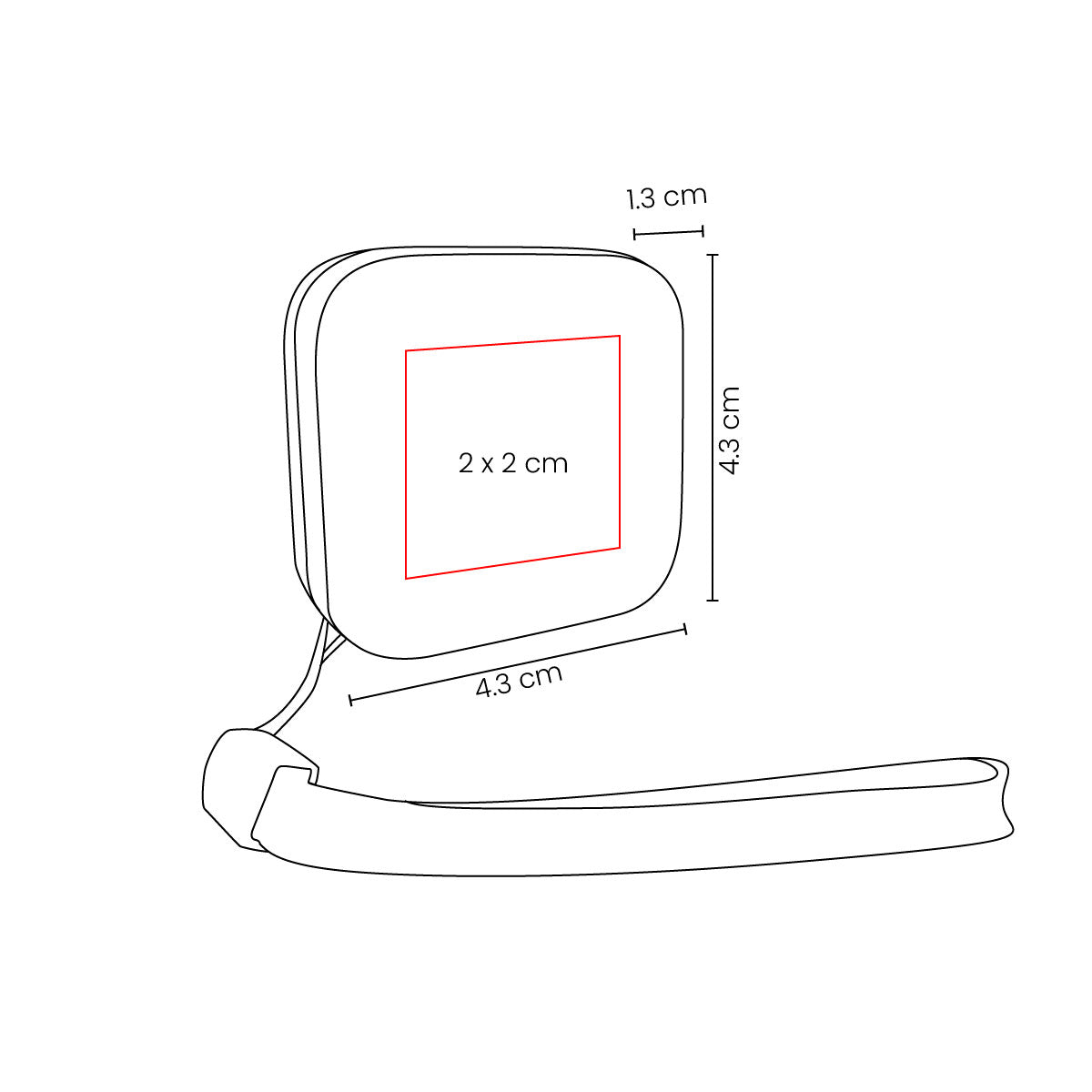 LLAVERO FLEXÓMETRO KANTAV - Imagen Vectorial