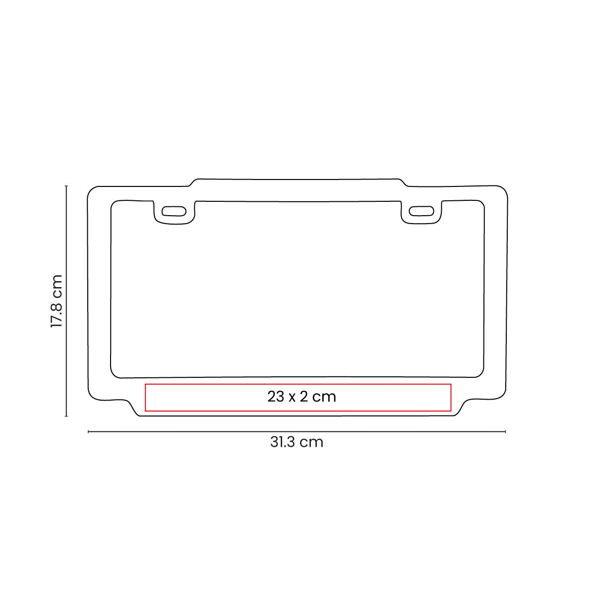 PORTA PLACA VAREK - Imagen Vectorial