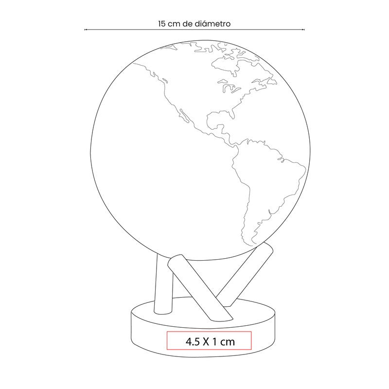 Globo terráqueo phileas – artículo promocional personalizado en Monterrey | PROMOTIENDA