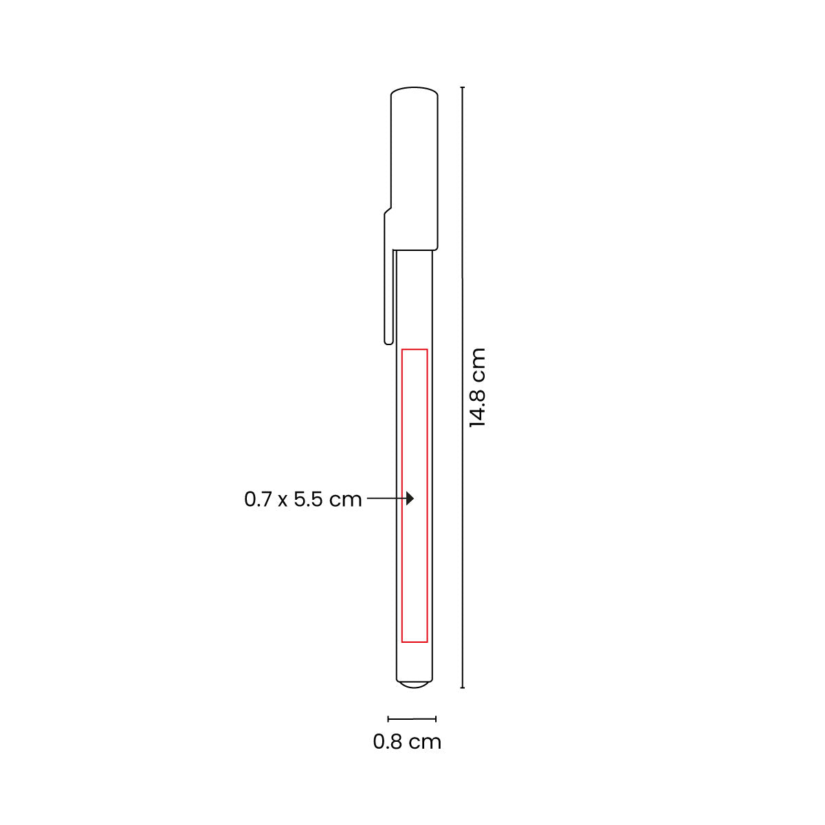 BOLÍGRAFO SLIM - Imagen Vectorial