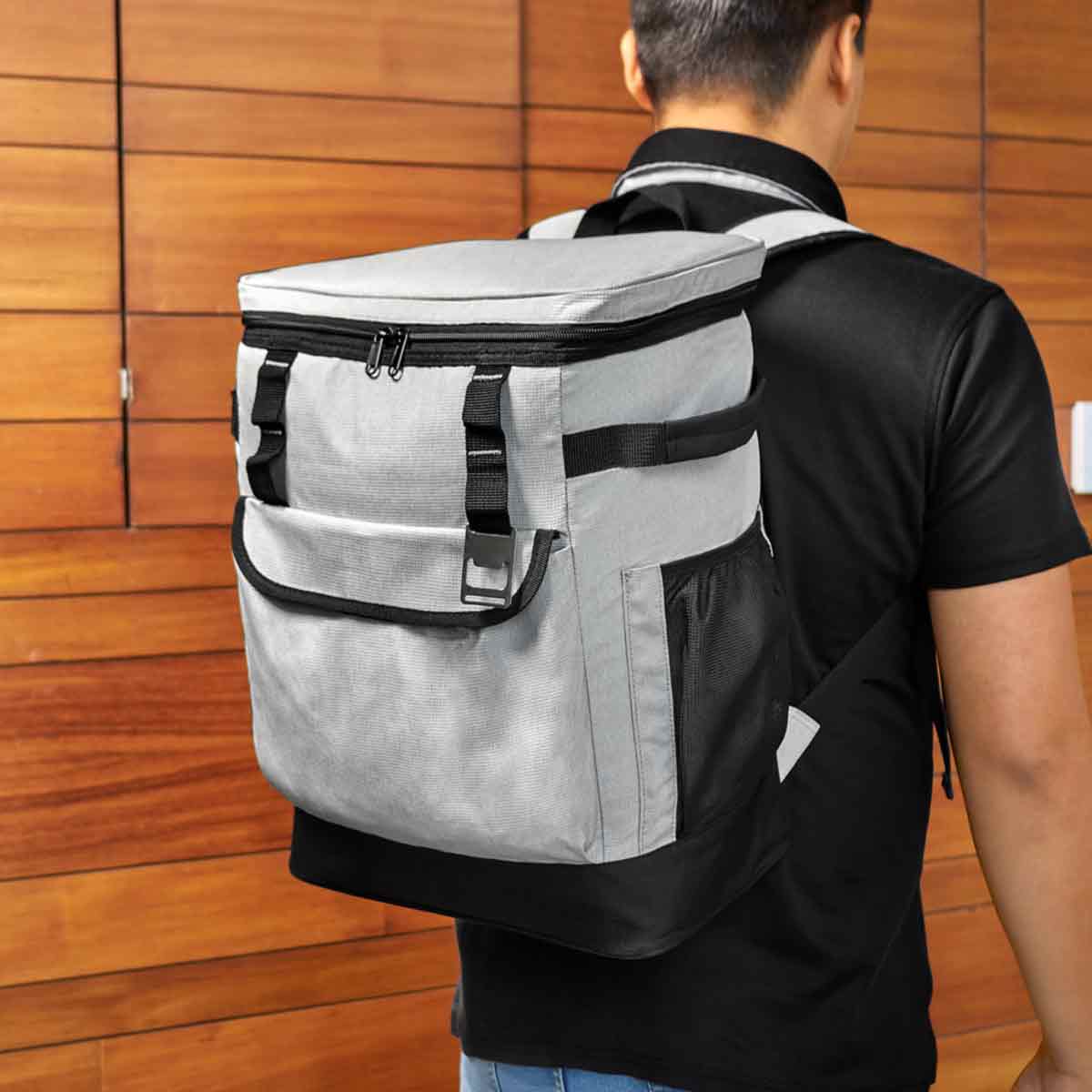 HIELERA-MOCHILA SEDANA - GRIS - img 5