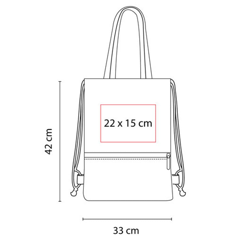 Bolsa-mochila fuseta – artículo promocional personalizado en Monterrey | PROMOTIENDA