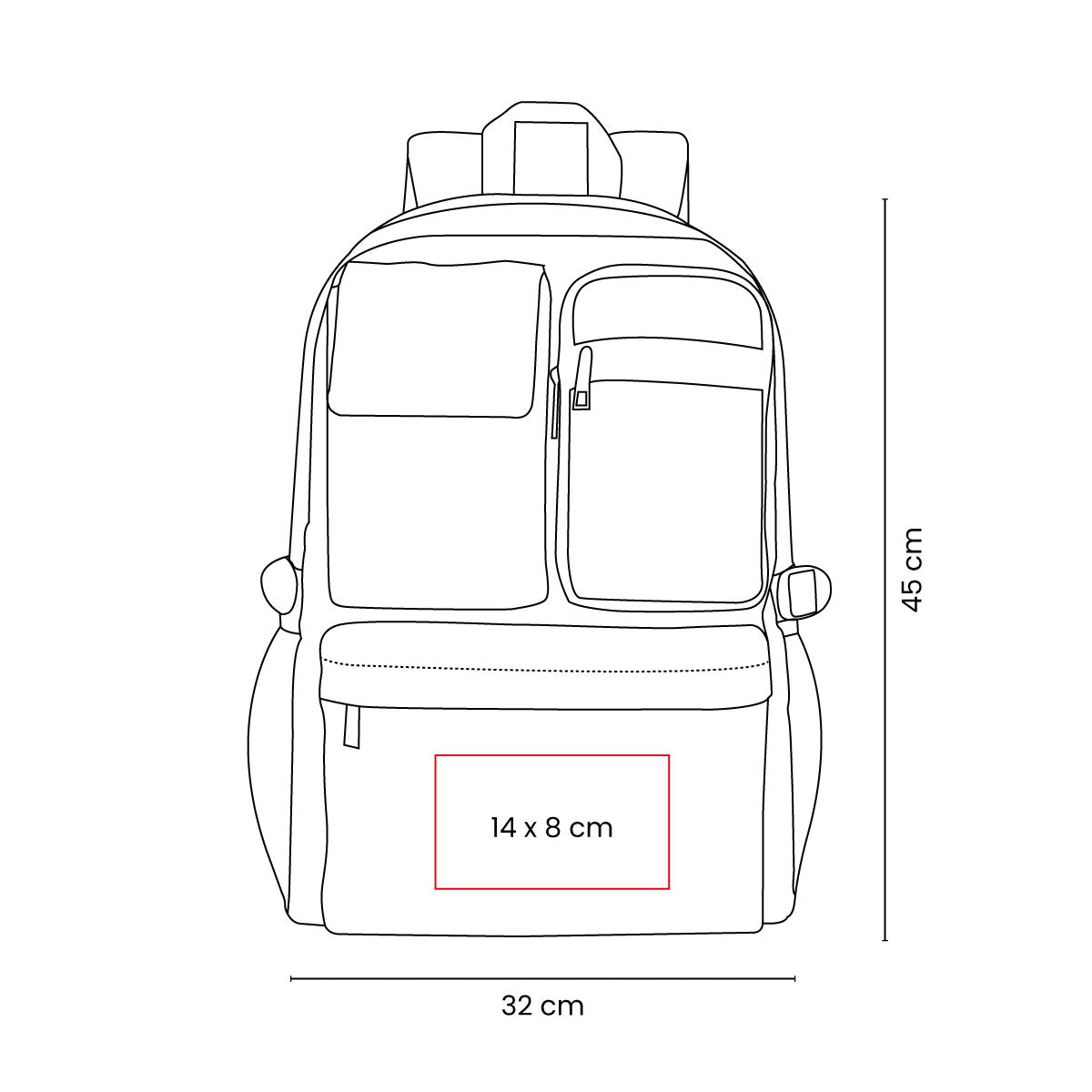 MOCHILA HOLDE - Imagen Vectorial