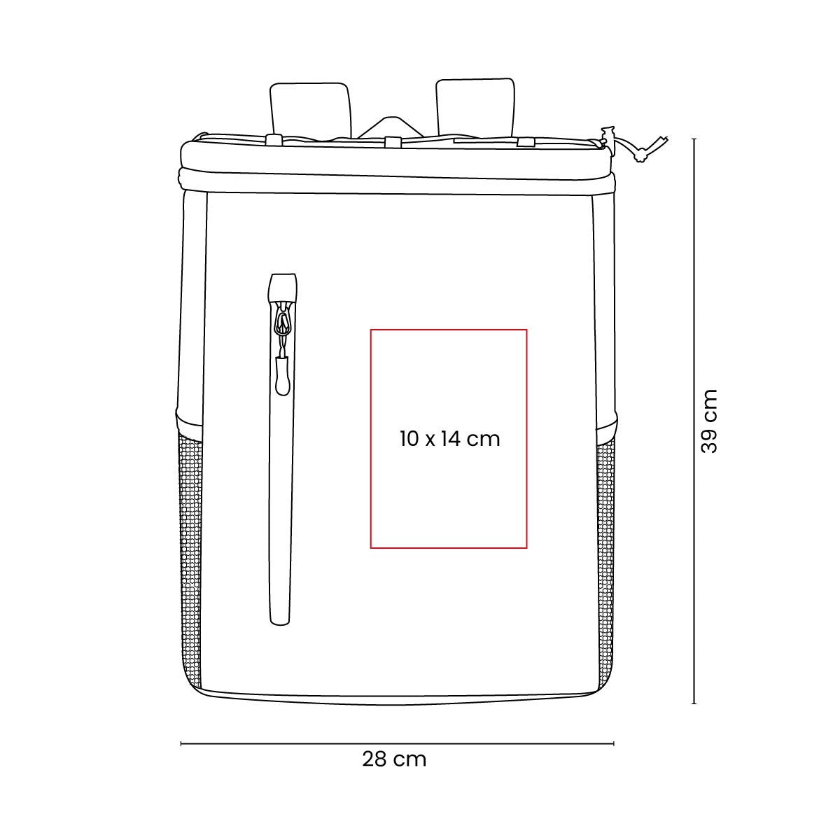 HIELERA-MOCHILA ZABAL - Imagen Vectorial
