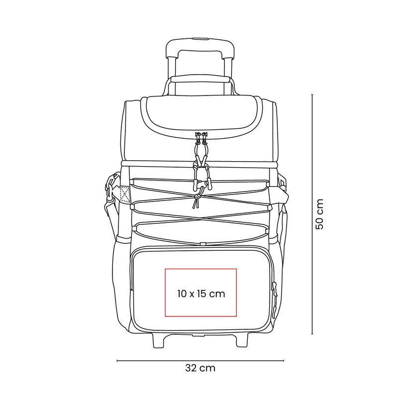 Hielera trolley olwen – artículo promocional personalizado en Monterrey | PROMOTIENDA