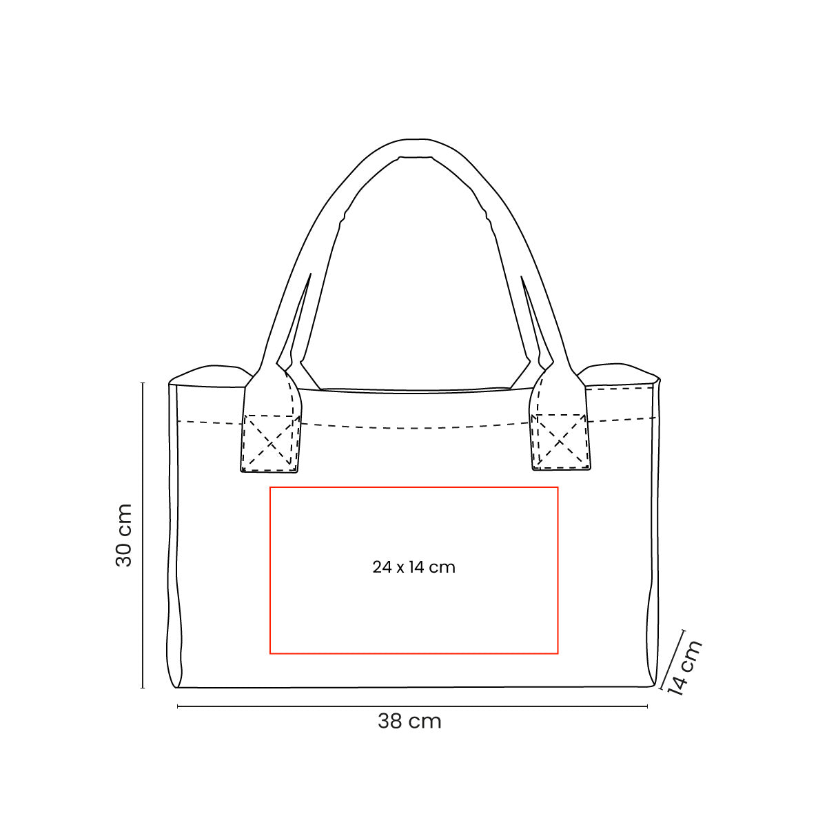 BOLSA ROSABELLA - Imagen Vectorial