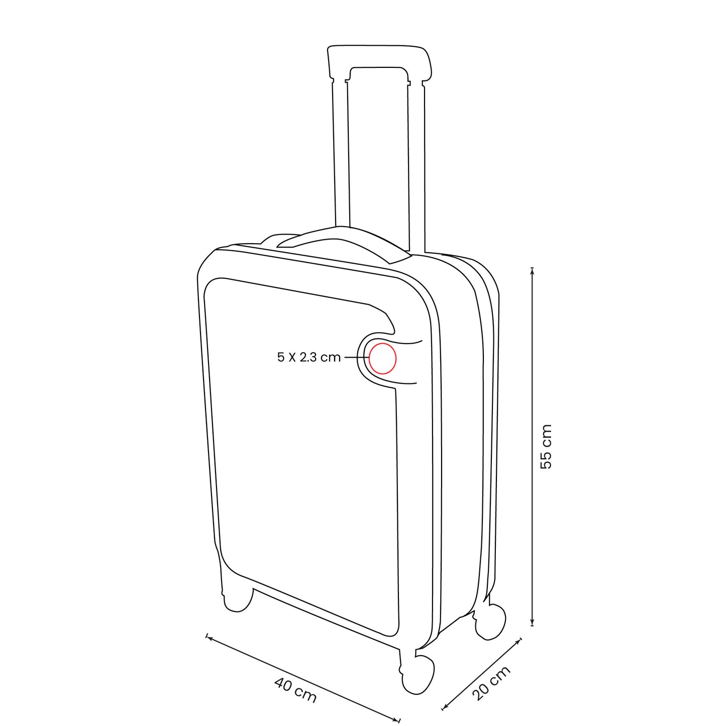 MALETA TROLLEY KLINK - Imagen Vectorial