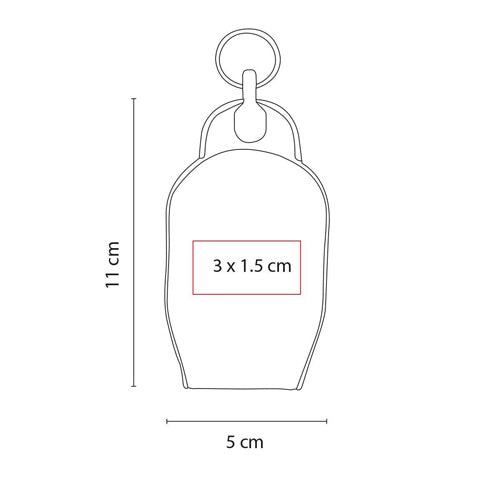 LLAVERO CON GEL SANITIZANTE - Imagen Vectorial