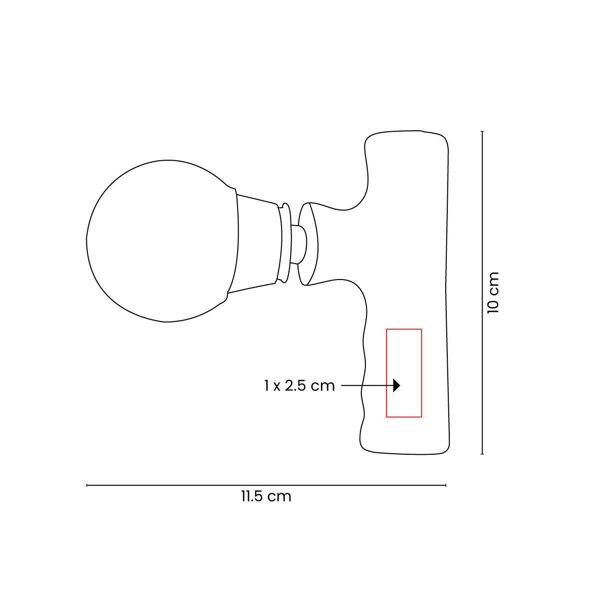 MASAJEADOR PORTATIL TARA - Imagen Vectorial