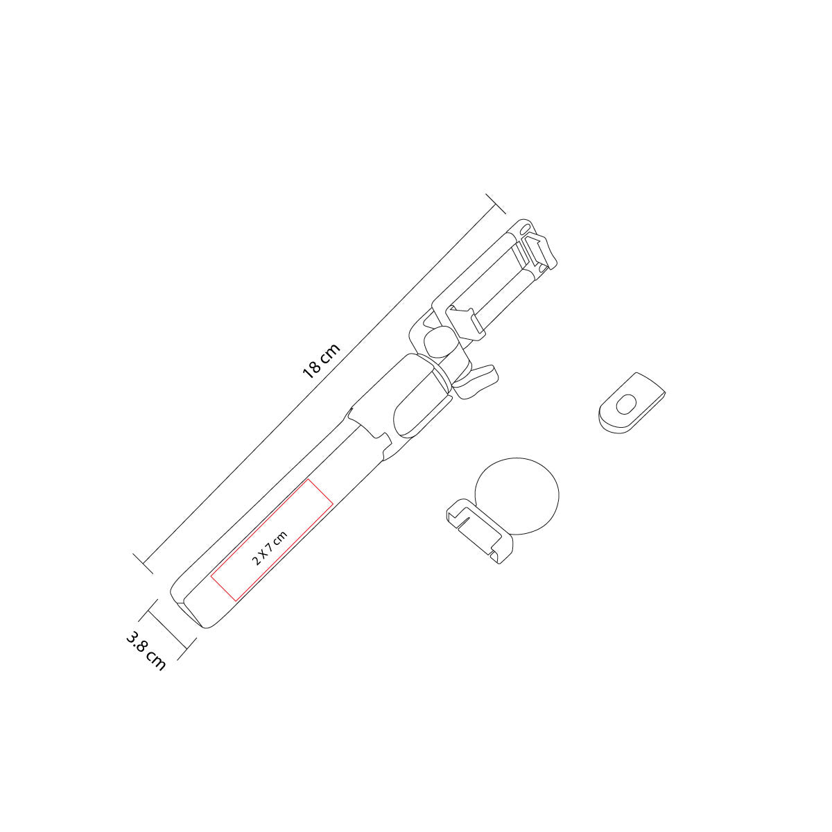 SELFIE STICK LITE - Imagen Vectorial
