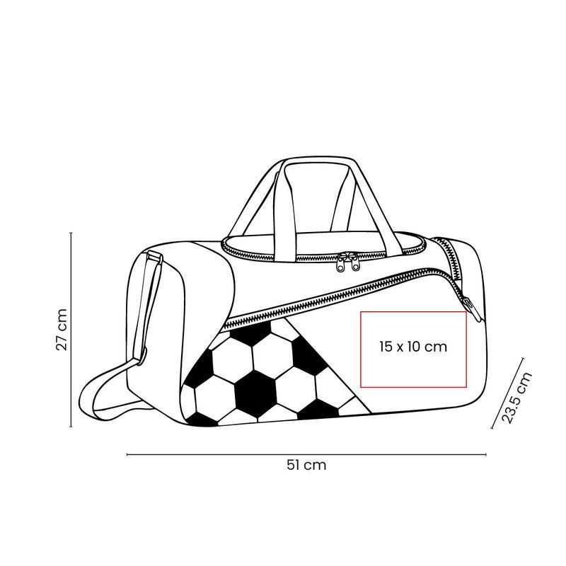 Maleta deportiva soccer – artículo promocional personalizado en Monterrey | PROMOTIENDA