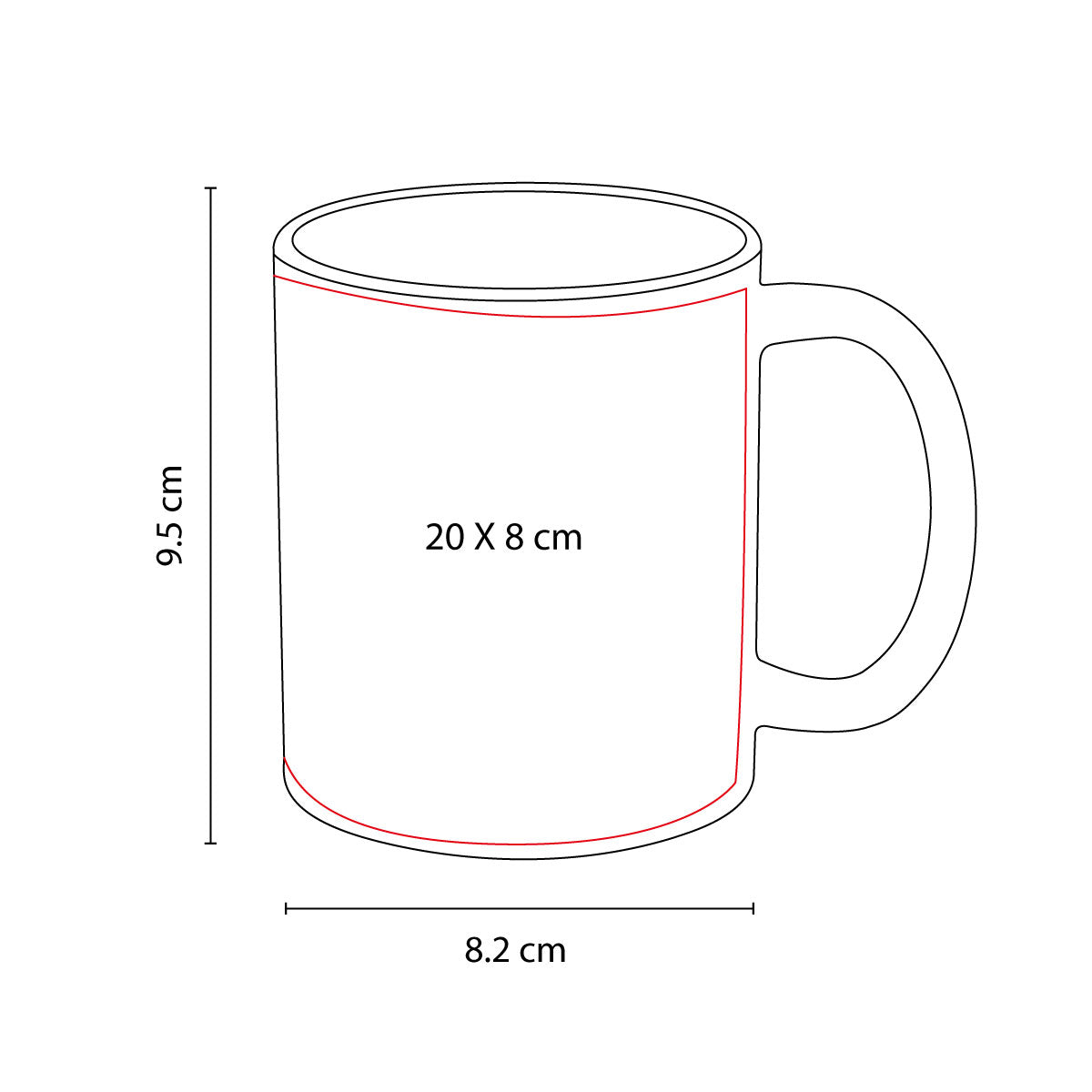 TAZA PARA SUBLIMAR PANAJI - Imagen Vectorial