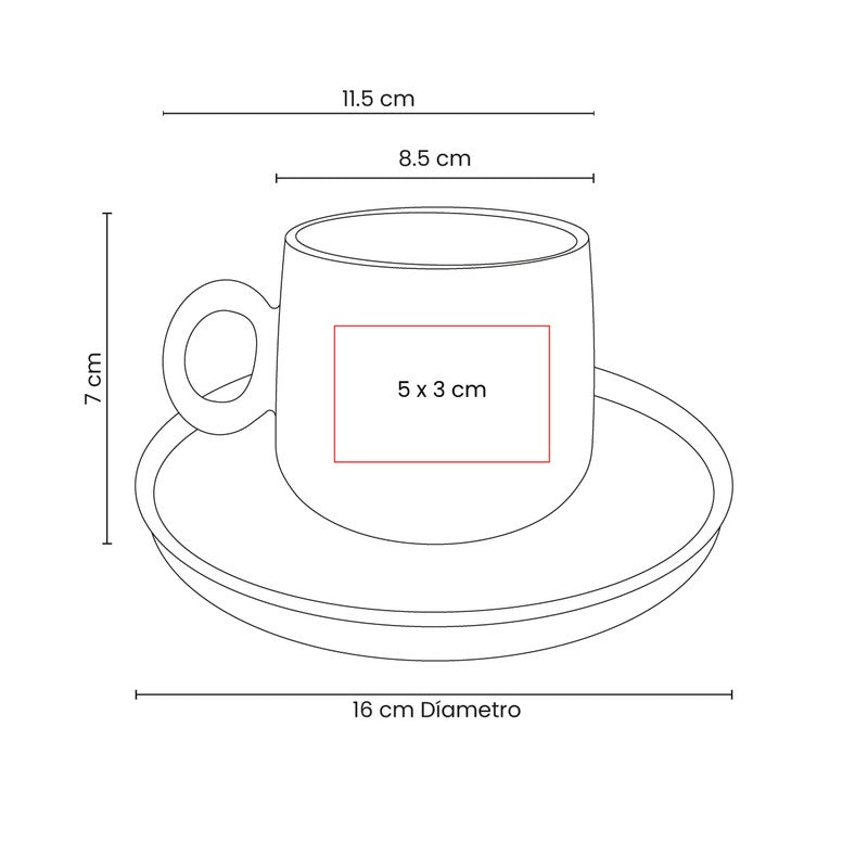 Set de taza zaphir – artículo promocional personalizado en Monterrey | PROMOTIENDA