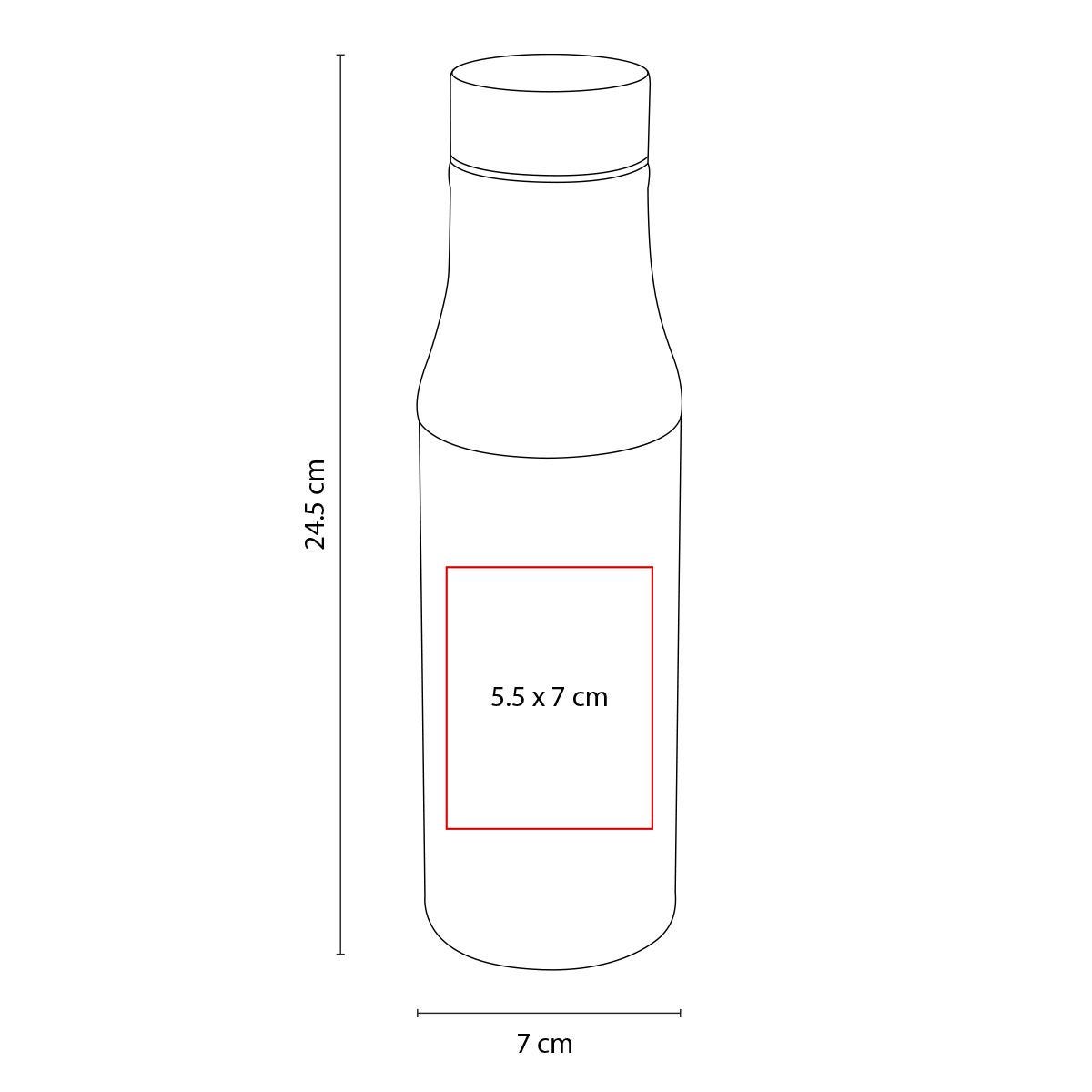 TERMO CON VIDRIO KAAP - Imagen Vectorial