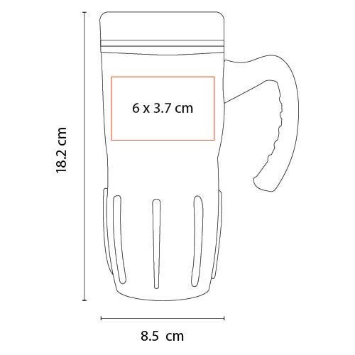TERMO TURBO COFFEE - Imagen Vectorial