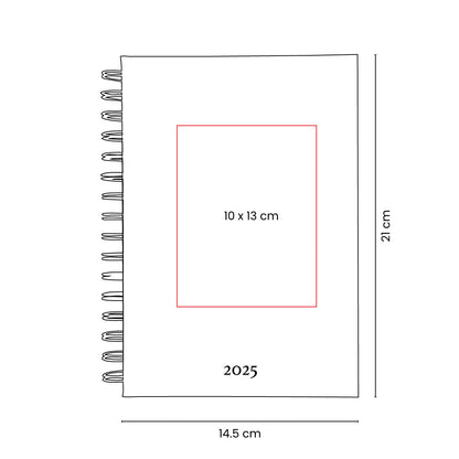 AGENDA DIARIA LETTE 2025 - Imagen Vectorial