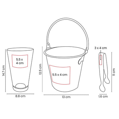 Set de bar glase – artículo promocional personalizado en Monterrey | PROMOTIENDA