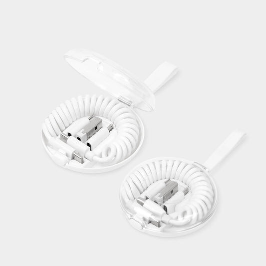 CABLE DE CARGA SPIRA - BLANCO  - img 1