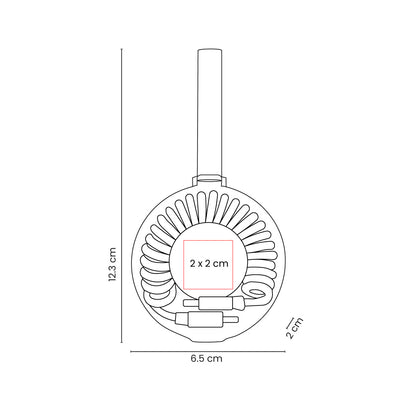 CABLE DE CARGA SPIRA - Imagen Vectorial