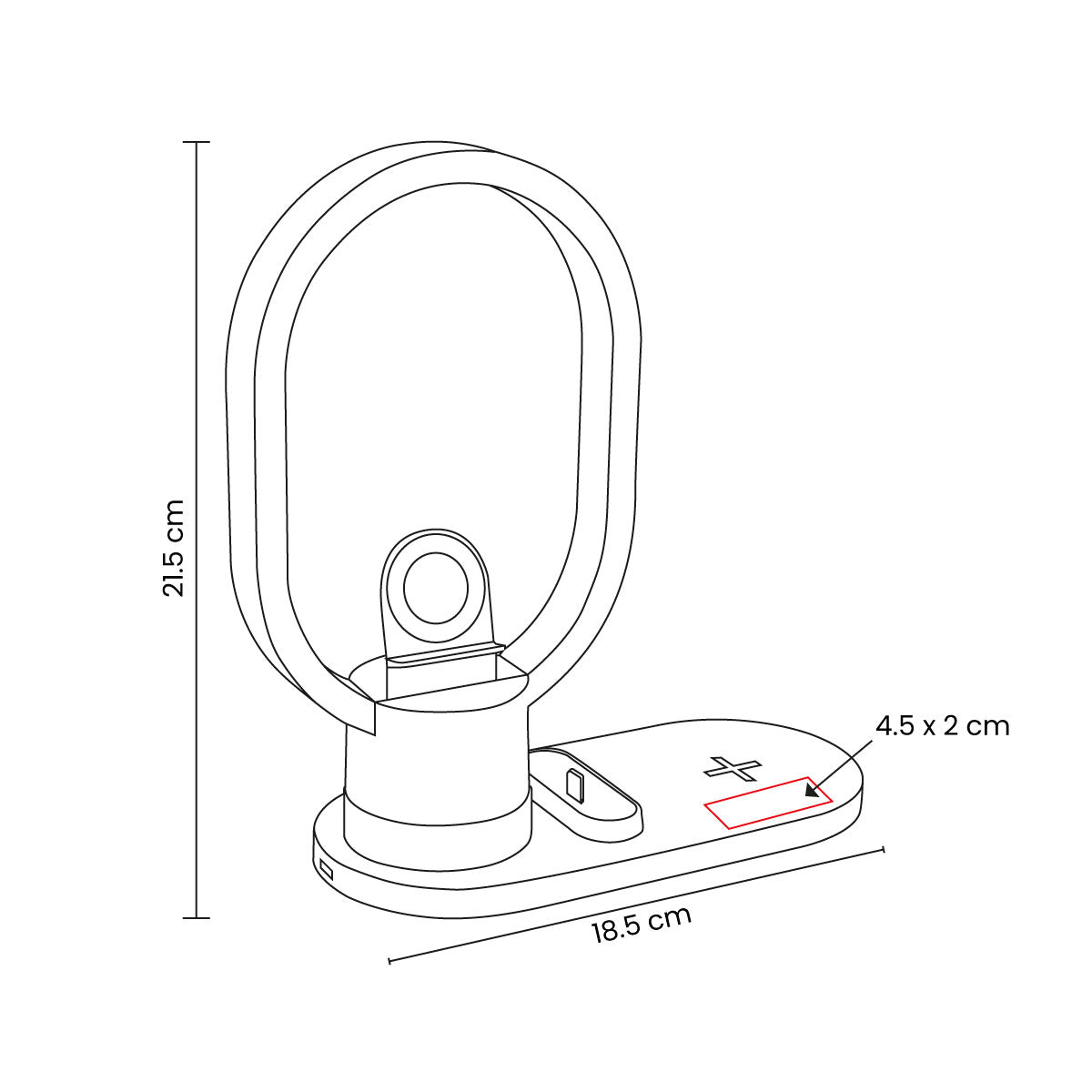 CARGADOR CON LÁMPARA VALOA - Imagen Vectorial