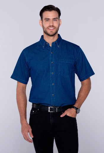 CAMISA MEZCLILLA MC CABALLERO