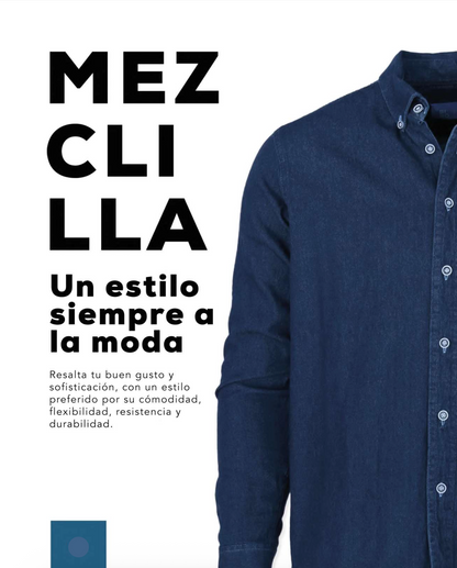 CAMISA MEZCLILLA