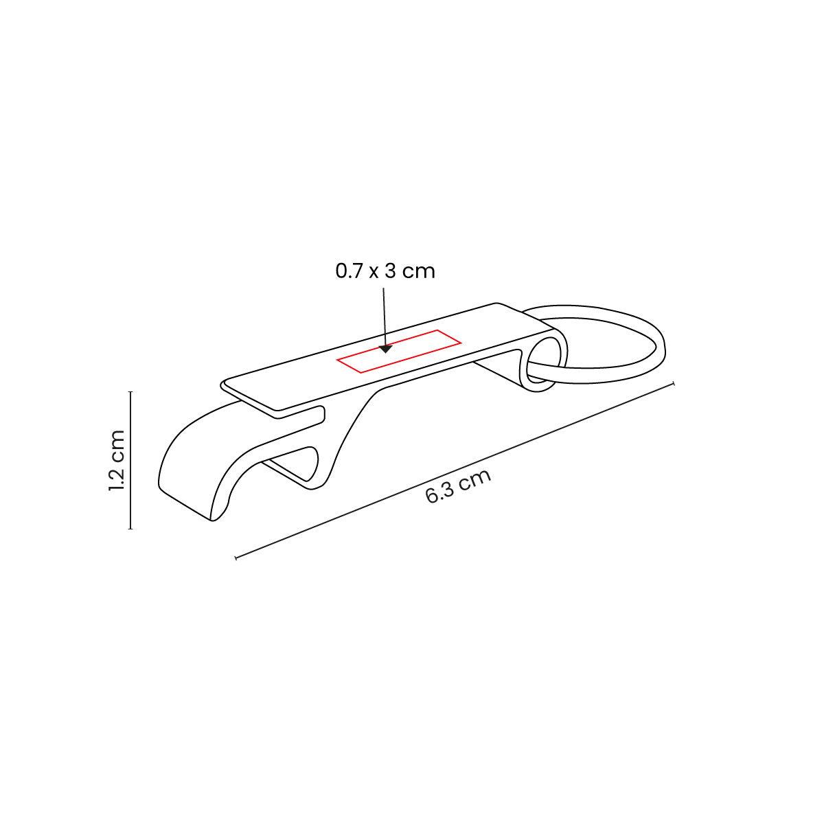 LLAVERO DESTAPADOR YABURU - Imagen Vectorial