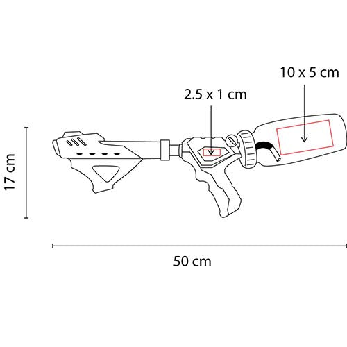 PISTOLA DE AGUA AQUA SKY - Imagen Vectorial